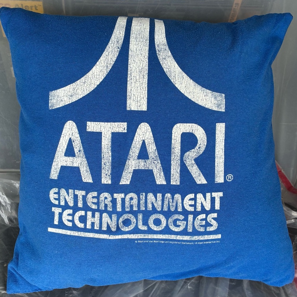 Atari Blue Accent Pillow